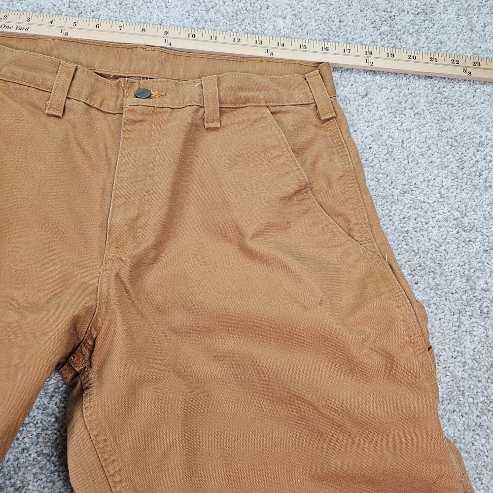 Carhartt Mens 32x31 Brown Dungaree Fit Canvas Work Pants‎ Loose Fit - Picture 7 of 8